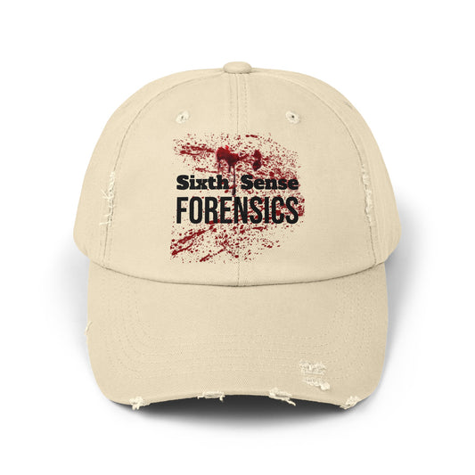 Sixth Sense Forensics Unisex Distressed Cap